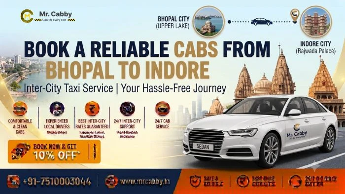 Bhopal to Indore Cab – Book a Safe & Reliable Ride