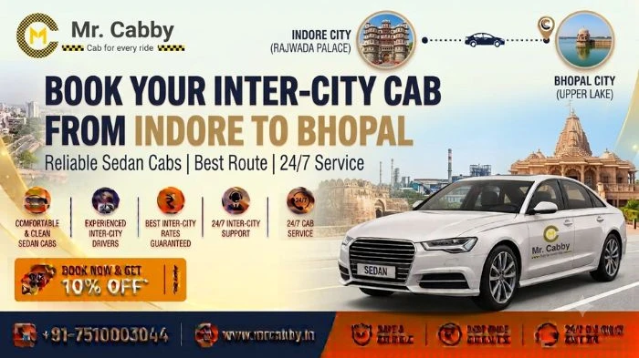 Indore to Bhopal Cab – Affordable & Comfortable Travel