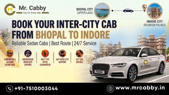 Bhopal to Indore Cab – Book a Safe & Reliable Trips