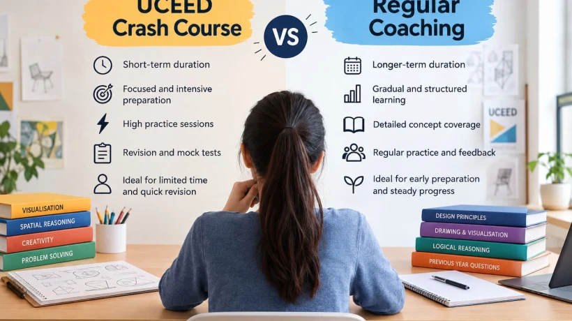 UCEED Crash Course vs Regular Coaching: Which One Should You Choose?