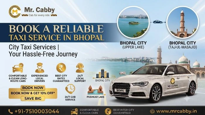 Taxi Service in Bhopal – Airport, Local & Outstation Cabs