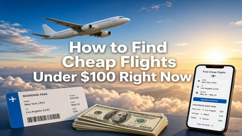 How to Find Cheap Flights Under $100 Right Now