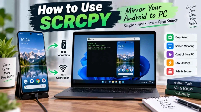 How to Mirror Android to PC Using USB or WiFi