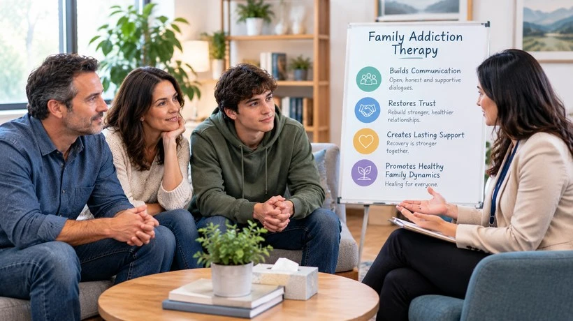 How Family Addiction Therapy Supports Long-Term Recovery