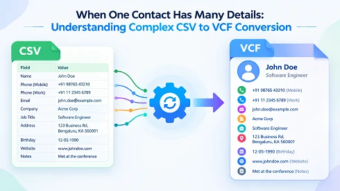 When One Contact Has Many Details: Understanding Complex CSV to VCF Conversion