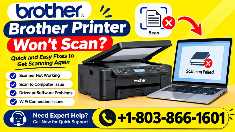 Brother Printer Won't Scan? Update Guide 2026