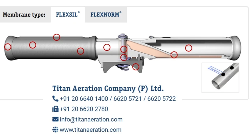 Air Diffuser for Wastewater Treatment Plant