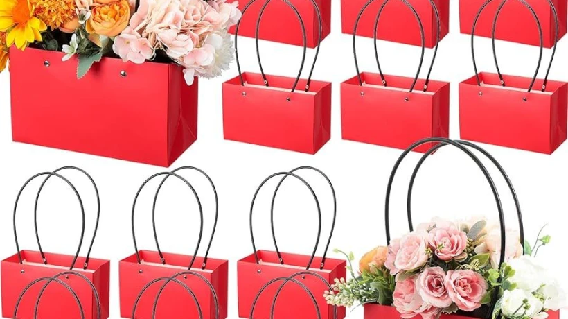 Flower Bouquet Bags, Paper Bags & Foil Stamping Paper Bags for UK Florists