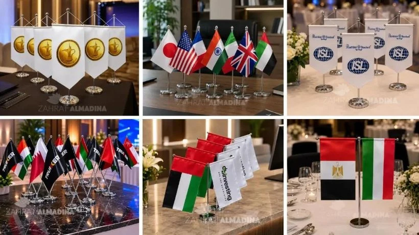 Table Flags Printing Dubai for Offices, Conferences, and Trade Shows