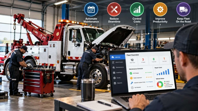 How Tow Truck Repair Software Improves Fleet Efficiency